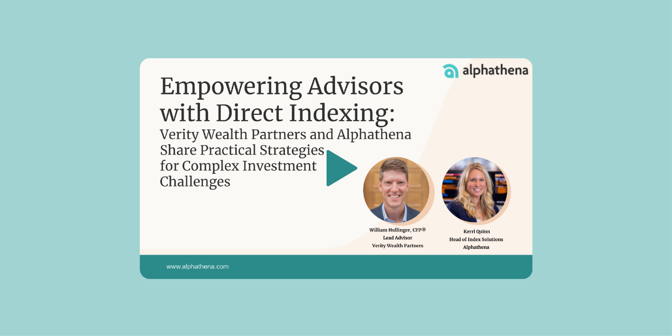 Empowering Advisors with Direct Indexing webinar